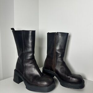 Vintage Aldo chunky Leather Boots